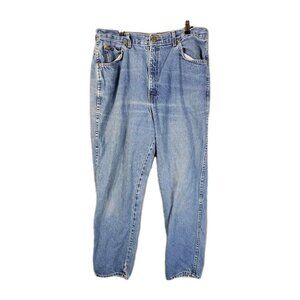Vintage CHIC Women's Mom Jeans light wash Size 14 Tapered Leg 29x28